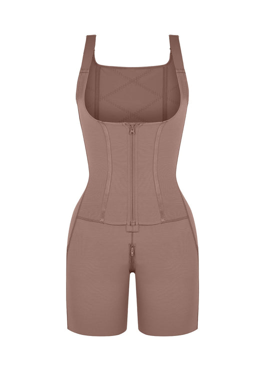 Rebecca 2.0 - Post - Surgery U - Shaped Bust Support Shapewear with Waist and Abdomen Control - Bella Fit USBlackS