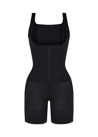 Rebecca 2.0 - Post - Surgery U - Shaped Bust Support Shapewear with Waist and Abdomen Control - Bella Fit USBlackS