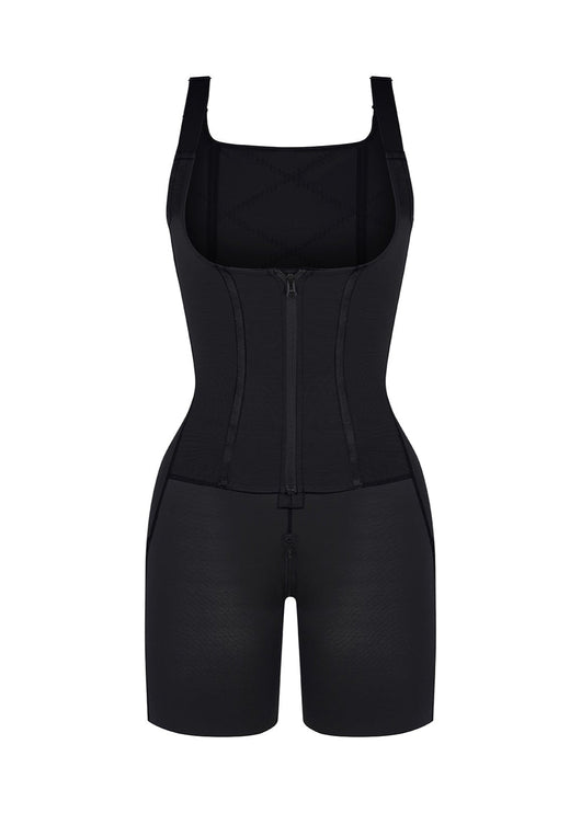 Rebecca 2.0 - Post - Surgery U - Shaped Bust Support Shapewear with Waist and Abdomen Control - Bella Fit USBlackS