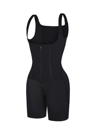 Rebecca 2.0 - Post - Surgery U - Shaped Bust Support Shapewear with Waist and Abdomen Control - Bella Fit USBlackS