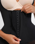 Rebecca 2.0 - Post - Surgery U - Shaped Bust Support Shapewear with Waist and Abdomen Control - Bella Fit USBlackS