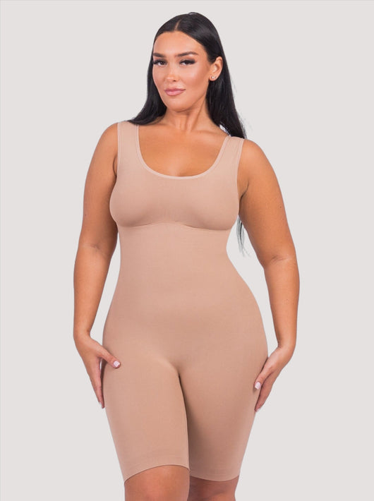 Sienna - Shaping All-In-One Tank Bodysuit - Bella Fit USXS/SBeige