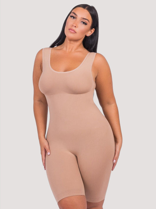 Sienna - Shaping All-In-One Tank Bodysuit - Bella Fit USXS/SBeige