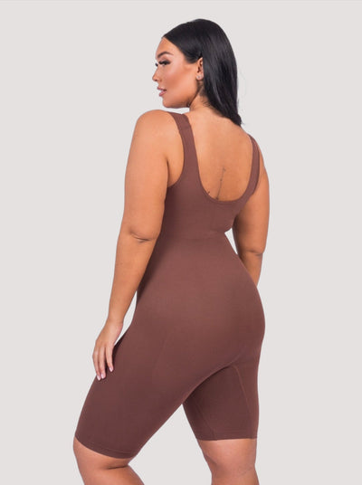 Sienna - Shaping All-In-One Tank Bodysuit - Bella Fit USXS/SBrown
