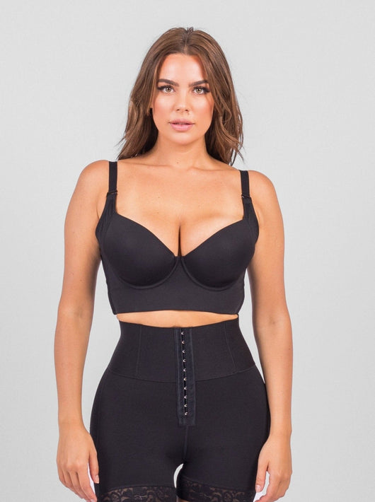 Silvia - Adjustable Wired Push Up Bra - Bella Fit USBlack34B/C