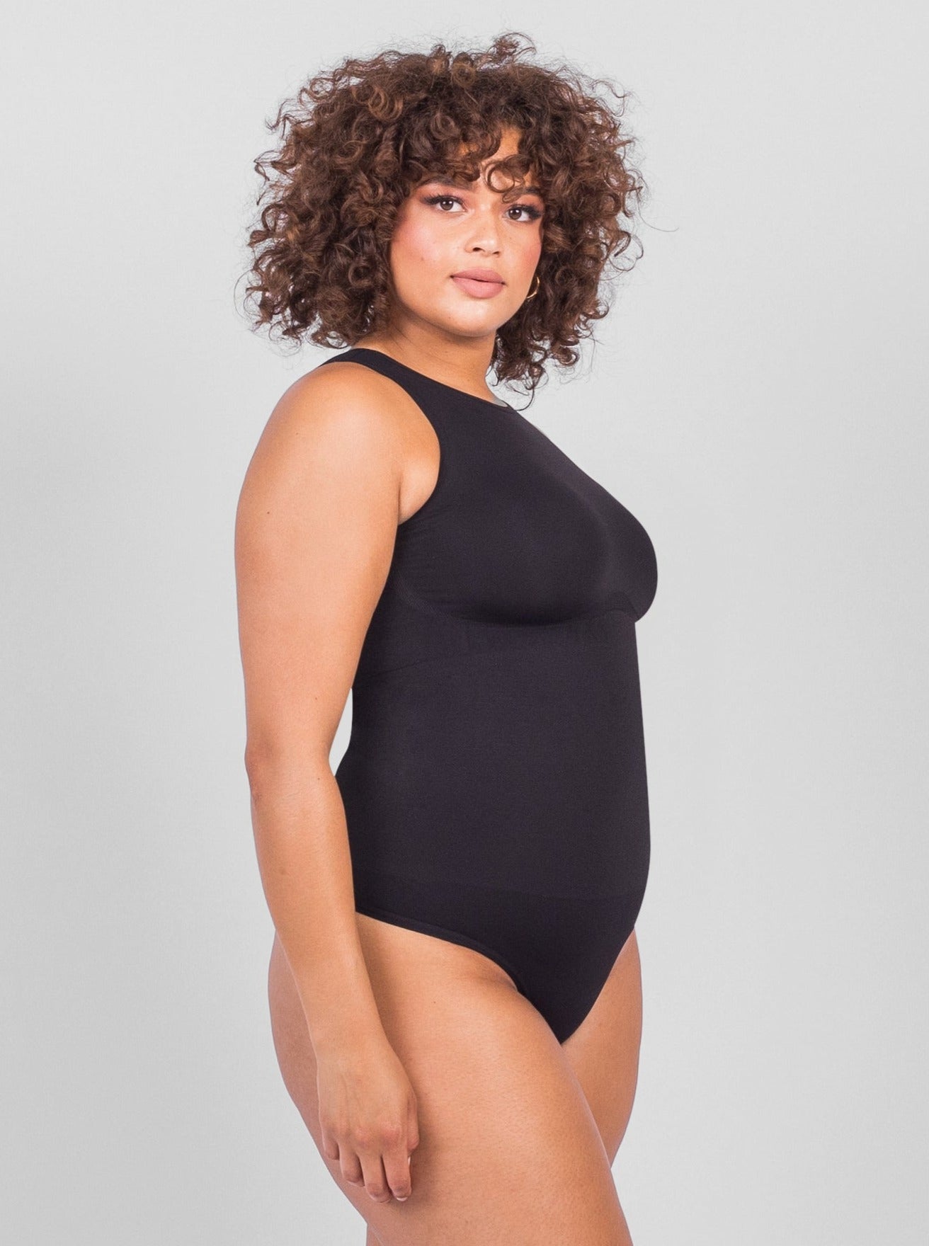Solana - Sleeveless High Neck Bodysuit - Bella Fit USXS/SBlack