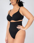 Stella - Corrective Thong - 4 Steel Bones - Bella Fit USBlackS