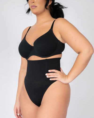 Stella - Corrective Thong - 4 Steel Bones - Bella Fit USBlackS