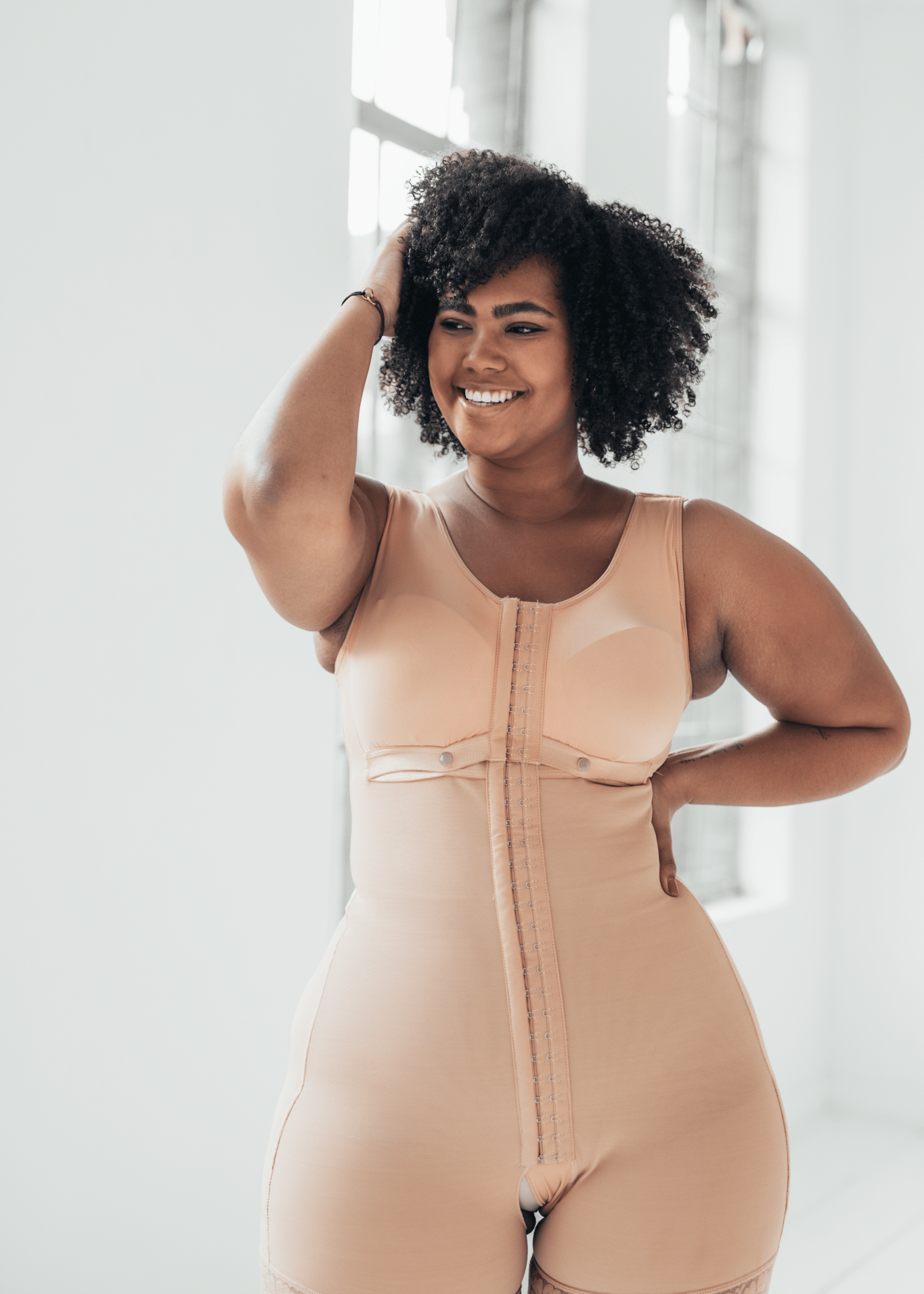 Tess - Compressing Full Body & Bust Suit - Bella Fit USSBeige
