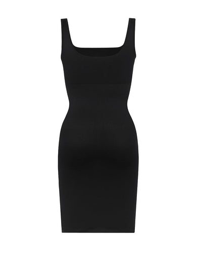 Valencia - Built-In 360° Contour Midi Shaping Dress - Bella Fit USXS/SBlack