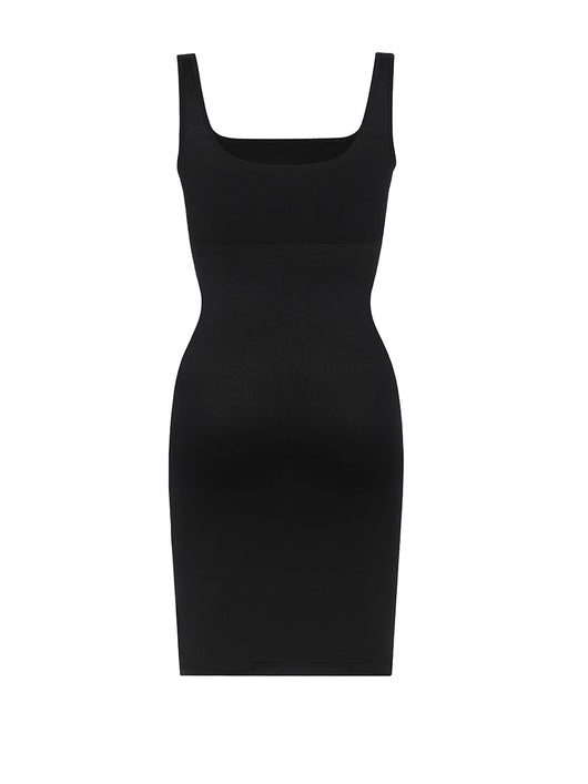 Valencia - Built-In 360° Contour Midi Shaping Dress - Bella Fit USXS/SBlack