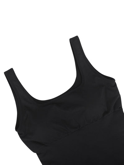 Valencia - Built-In 360° Contour Midi Shaping Dress - Bella Fit USXS/SBlack